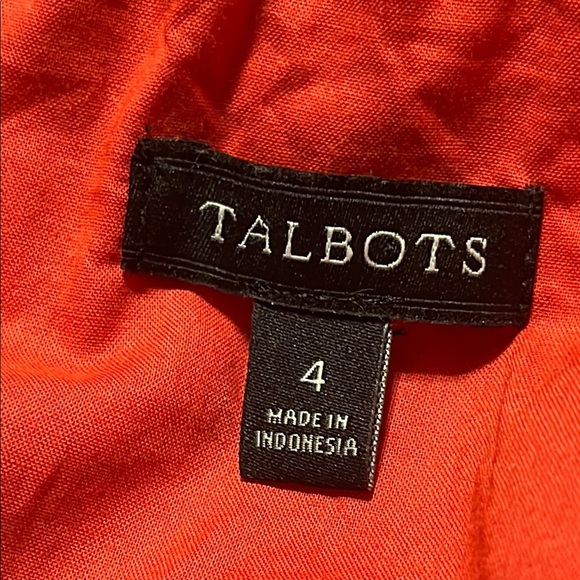 Talbots OASIS PALM VOILE FIT & FLARE DRESS, BOHO MIDI LENGTH SIZE 4. - Picture 3 of 9